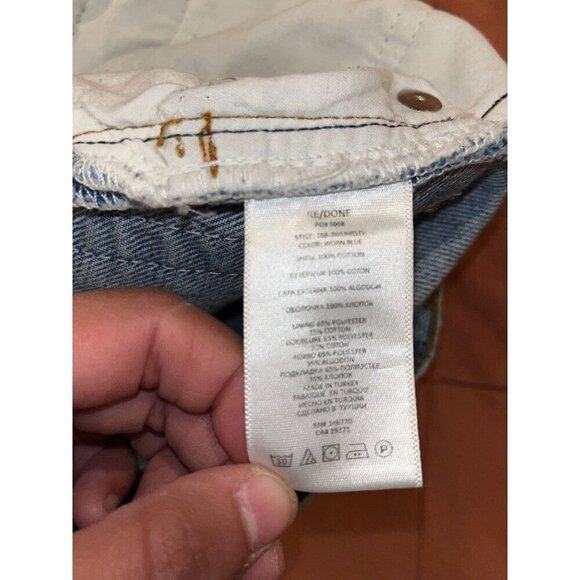 Re/Done 70s Ultra High-Rise STove Pipe JeansWomen's Size 26 - Picture 11 of 13